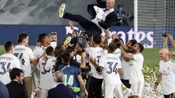 El año 2020 se presentaba como un desafío para el Real Madrid. Consciente de la importancia de la temporada, tanto Zidane como la plantilla se centraron en la conquista del título liguero. Tras un arranque crítico, con las derrotas ante el Mallorca en octubre, y ante el Betis justo antes del parón por el estallido del Coronavirus, el equipo regresó mentalizado para luchar por el título. Una racha de diez victorias consecutivas llevó a los blancos al título. También se ganó la Supercopa en Arabia en enero. La decepción llegó en agosto, con la eliminación en Champions ante el Manchester City...