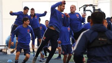 Santiago, 17 de julio 2018.
 Futbol, entrenamiento de Universidad de Chile
 El jugador de Universidad de Chile, Gustavo Lorenzetti, es fotografiado, durante el entrenamiento en las canchas del CDA en Santiago, Chile.
 07/06/2018
 Ramon Monroy/Photosport