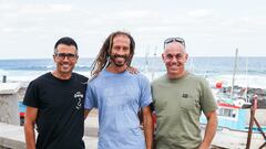 Francisco Sáenz, Héctor Rodríguez y Lorenzo Suárez, equipo directivo del 8º Lanzarote Quemao Class.