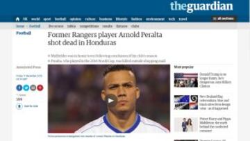 The Guardian (Inglaterra): Arnold Peralta, ex jugador del Rangers, asesinado a balazos en Honduras 