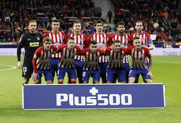 Once inicial del Atlético 