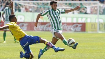 Dani Pacheco en un partido contra Las Palmas.