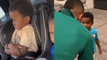 Santi Giménez y Orbelin le dan sorpresa al niño que se volvió viral porque quería ser mexicano