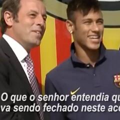 Sandro Rosell confirma que adelantaron dinero por Neymar
