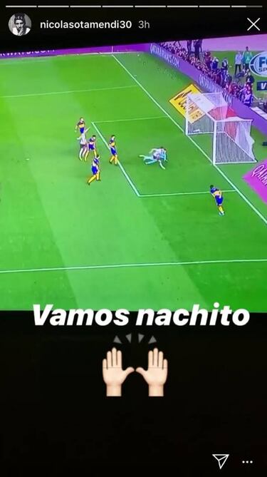 Otamendi festejó el triunfo de River sobre Boca desde Manchester