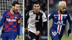 Messi, Cristiano and Neymar: highest paid in world football