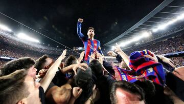 La UEFA ha abierto expediente al Bar&ccedil;a por invasi&oacute;n de campo.