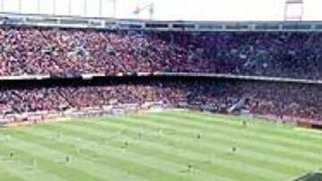 <b>LLENO TOTAL. </b>El Vicente Calderón registrará un gran lleno ante el Barcelona. La afición rojiblanca se volcará con su equipo.