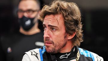 Fernando Alonso (Alpine). Yeda, Arabia Saud&iacute;. F1 2021.