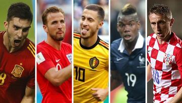 Ferran, Kane, Hazard, Pogba y Modric.