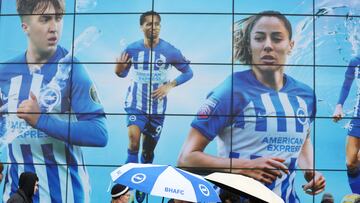 Soccer Football - Premier League - Brighton & Hove Albion v Everton - The American Express Community Stadium, Brighton, Britain - February 24, 2024 General view outside the stadium before the match REUTERS/Toby Melville NO USE WITH UNAUTHORIZED AUDIO, VIDEO, DATA, FIXTURE LISTS, CLUB/LEAGUE LOGOS OR 'LIVE' SERVICES. ONLINE IN-MATCH USE LIMITED TO 45 IMAGES, NO VIDEO EMULATION. NO USE IN BETTING, GAMES OR SINGLE CLUB/LEAGUE/PLAYER PUBLICATIONS.