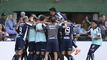  Maximiliano Meza celebrates his goal 1-0 of Monterrey during the game Monterrey vs Portland Timbers, corresponding to the Round of 32 of the Leagues Cup 2023, at Providence Park Stadium, on August 04, 2023.

<br><br>

Maximiliano Meza celebra su gol 1-0 de Monterrey durante el partido Monterrey vs Portland Timbers, correspondiente a la fase de Dieciseisavos de final de la Leagues Cup 2023, en el Estadio Providence Park, el 04 de Agosto de 2023.