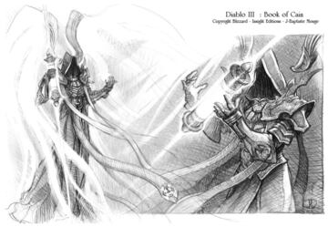 Diablo 3 en blanco y negro: bocetos e ilustraciones