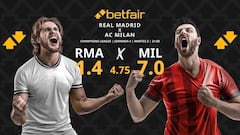 Real Madrid vs. AC Milan: horario, dónde ver, pronósticos y clasificación