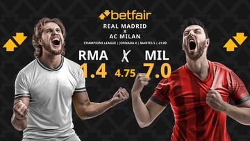 Real Madrid vs. AC Milan: horario, dónde ver, pronósticos y clasificación