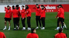 El entrenamiento del Atl&eacute;tico de Madrid