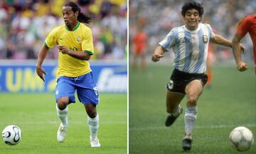 "Estar abrazado a este genio que tengo el mayor respeto y admiración, mi ídolo mayor. Tus palabras me llenan de emoción siempre" escribió Ronaldinho en su cuenta de Instagram en un post que se le podía ver abrazado al astro argentino.
