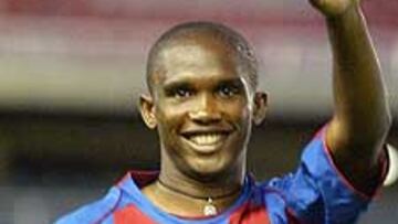 <b>SUSTOS.</B> Los problemas que ha sufrido Eto'o en los últimos días no le impedirán jugar con el Barcelona.