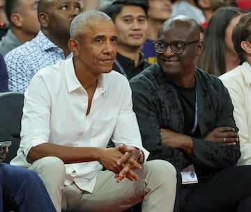 Barack Obama junto a Robbie Robinson.