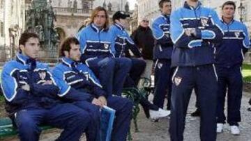 <b>RELAJADOS. </b>La expedición del Sevilla aprovechó el viaje a tierras checas para visitar Praga antes del partido de esta noche que le enfrentará al Slovan Liberec.