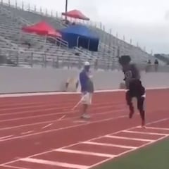 Todos veíamos venir el desastre, pero él estaba confiado: el cámara sólo pudo soltar "¡Uh!"