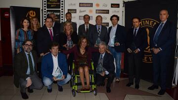 Galardonados con los premios 'PitLane' hoy en Madrid.