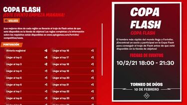 Skin de Flash en Fortnite, cómo conseguirlo gratis hoy; horarios de la Copa