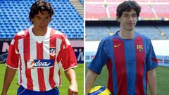 Albertini con el Atl&eacute;tico y el Barcelona. 