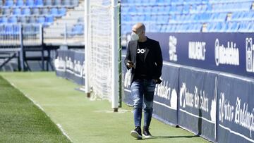 Manolo Gaspar en La Rosaleda.