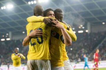 Colombia derrotó por la cuenta mínima a Eslovenia en duelo amistoso.