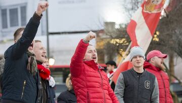 22/02/17    PARTIDO DE  EUROPA LEAGUE DIECISEISAVOS VUELTA 
 ATHLETIC DE BILBAO - SPARTAK DE MOSCU
 POLICIA INCIDENTES PELEA SEGUIDORES ULTRAS 