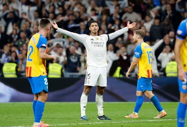 El inglés celebrando su gol desde fuera del área, el tercero del Real Madrid. 