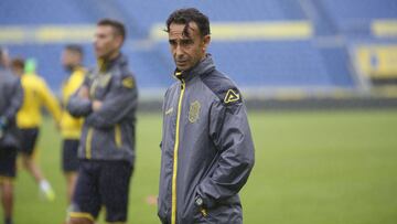 Paquito Ortiz, entrenador interino de Las Palmas.