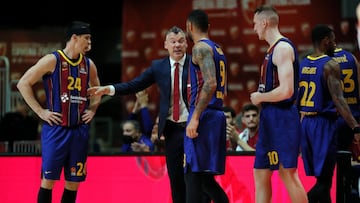 El entrenador del Barcelona, Sarunas Jasikevicius, ha valorado la victoria del equipo azulgrana ante el Zenit de San Petersburgo, en la 22&ordf; jornada de la Euroliga.