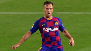 Arthur, en un partido del Barcelona.