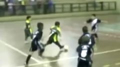 Rodrygo con 7 años y jugando al fútbol sala ¡Crack!