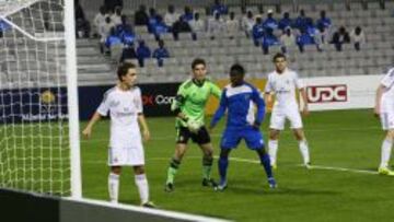 El hijo de Zidane, Luca, portero del Real Madrid.