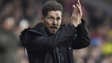 Simeone: "Tenemos que seguir un camino y no nos van a confundir"