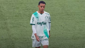 Wesley, delantero de 15 años convocado por Palmeiras para jugar la Copinha.