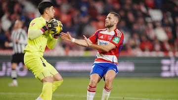 Campos, en el duelo ante el FC Cartagena.