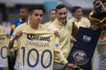 Así fue el homenaje a los volantes del Club América