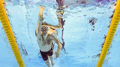 Swimming - World Aquatics Championships - Aspire Dome, Doha, Qatar - February 11, 2024 Spain's Carlos Roldan in action during the men's 400m freestyle heats REUTERS/Marko Djurica