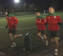 Llorente, De Marcos e Igor se ejercitan con el grupo