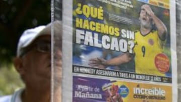 La prensa colombiana lament&oacute; la lesi&oacute;n de Falcao.
