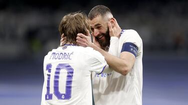 Benzema y Modric.