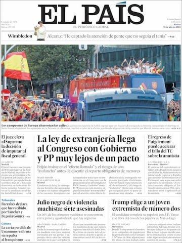 Fiestón, apoteósico... las portadas recogen la gran fiesta de la Selección Española