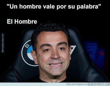 “Se queda”: Los mejores memes de la marcha atrás de Xavi