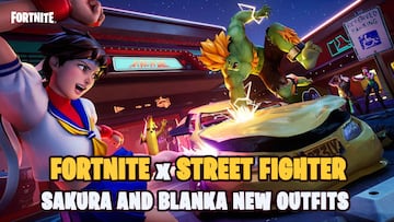 Fortnite x Street Fighter: Blanka and Sakura's outfits coming soon