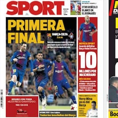 Yerry Mina y la Copa en la prensa de Barcelona