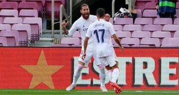 Lucas Vázquez y Sergio Ramos.